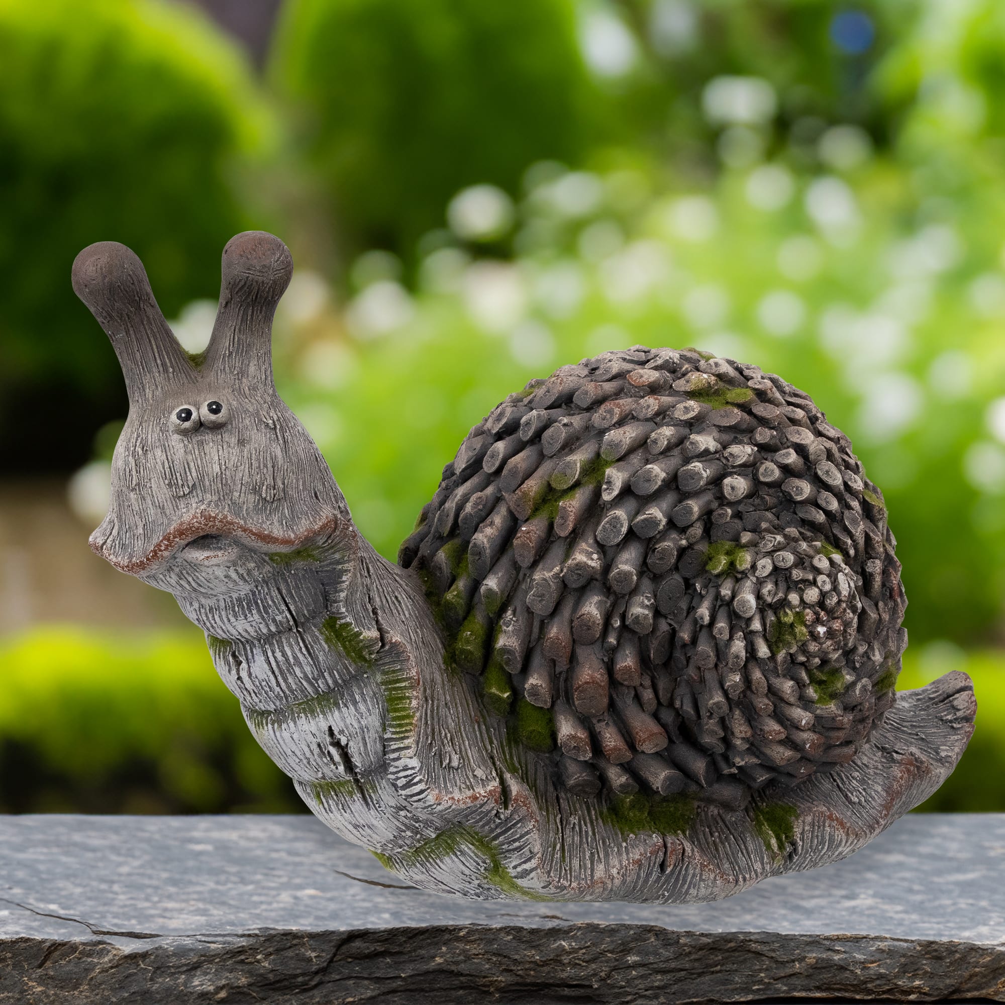 15" Slowpoke Snail Outdoor Garden Statue